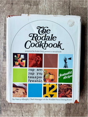 Vintage The Rodale Cookbook by Nancy Albright Hardcover Orange White